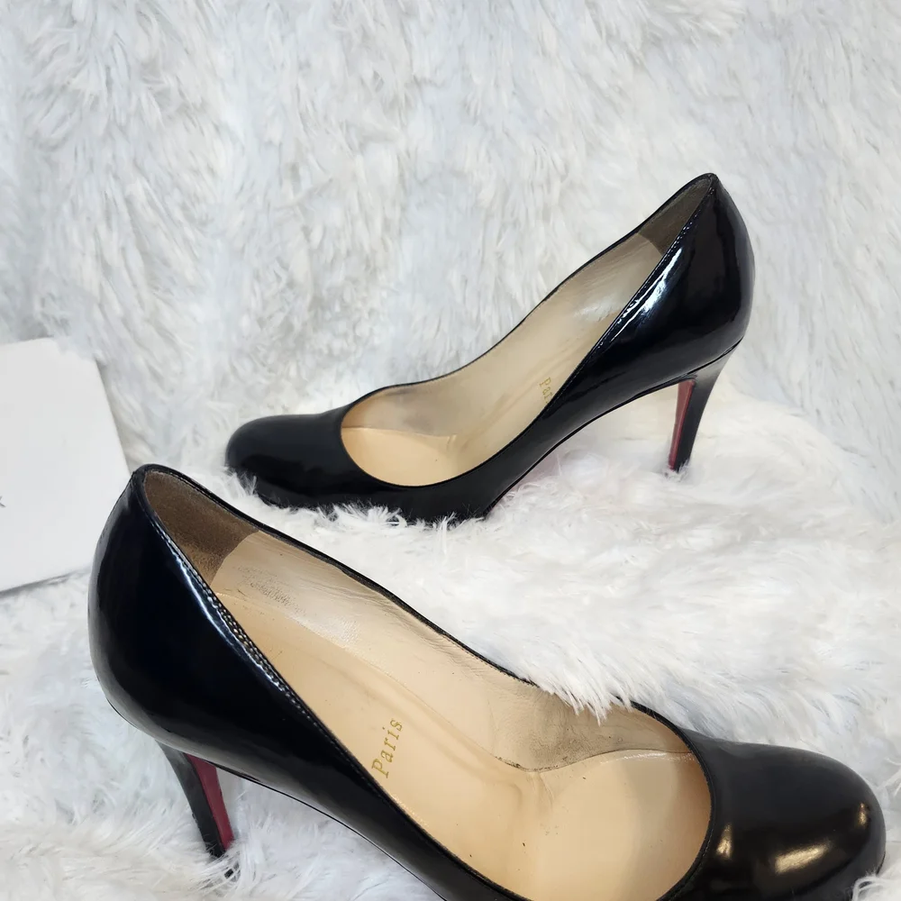 Women's Black Christian Louboutin Pumps - Picture 5 of 5